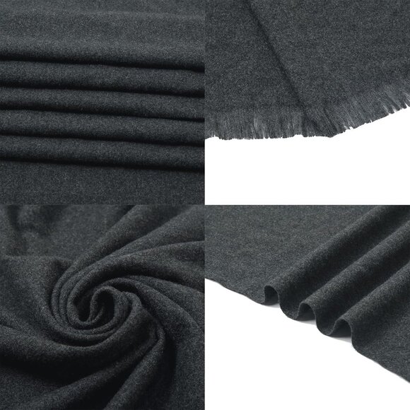 🆕 Women Grey Wedding Evening Dress Pashmina Shawl Winter Foulard Femme Wraps - Picture 7 of 7